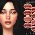 Помада и линзы Ashley для Sims 4 Помада и линзы Ashley для Sims 4