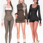 Уютный мини-сет Cozy Lounge Set для Sims 4 Уютный мини-сет Cozy Lounge Set для Sims 4