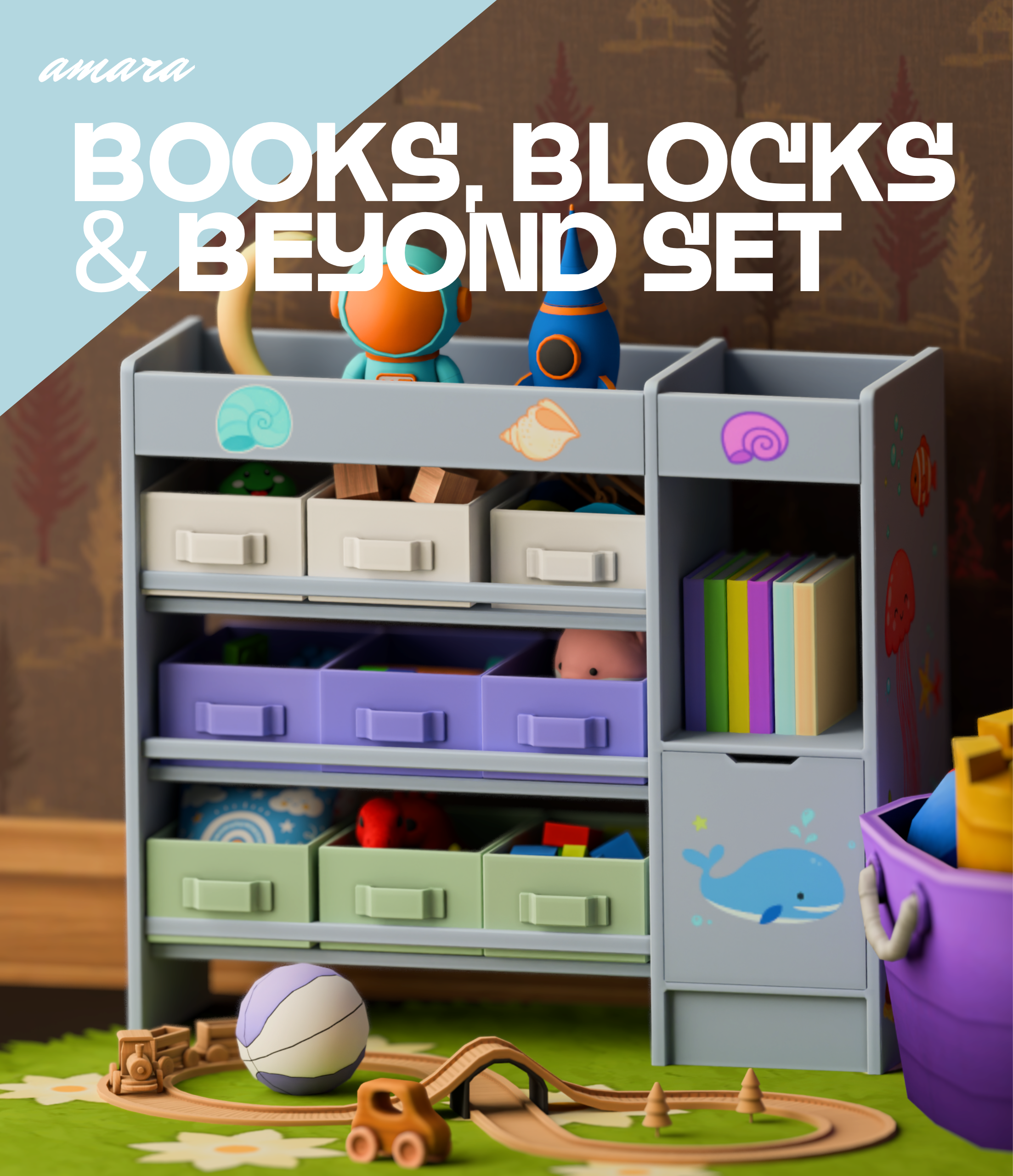 Сет для детской Books, Blocks & Beyond set для Sims 4
