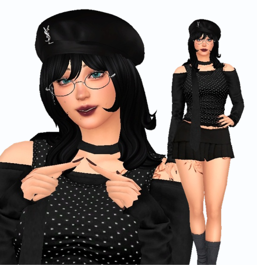 Симона (молодая симка) для Sims 4