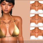Татуировка для груди Fairy Heart Tattoo для Sims 4 Татуировка для груди Fairy Heart Tattoo для Sims 4