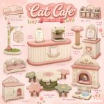 Сет для кафе Cat Cafe для Sims 4