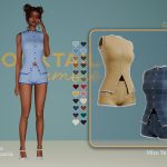 Наряд для симочек Caterina для Sims 4
