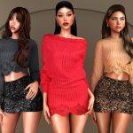 Мини-сет для симочек Lace and Glow Set для Sims 4 Мини-сет для симочек Lace and Glow Set для Sims 4