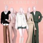 Уютный зимний сет COZY WINTER SET для Sims 4