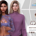 Женская прическа Maven Hair для Sims 4 Женская прическа Maven Hair для Sims 4