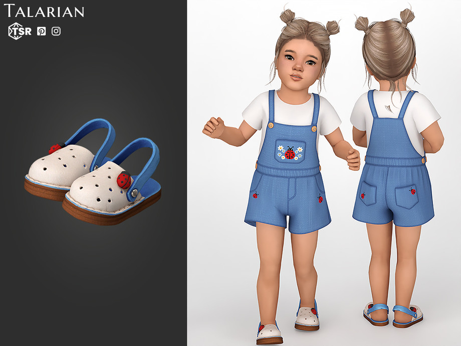 Летний сет для тоддлеров Tatum для Sims 4