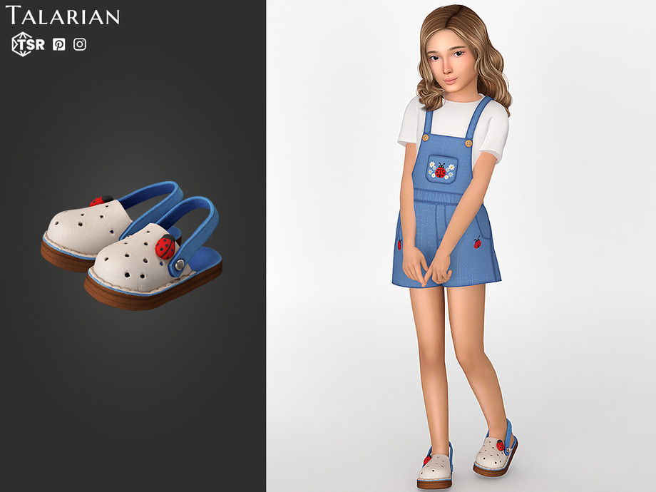 Летний сет для детей Tatum для Sims 4