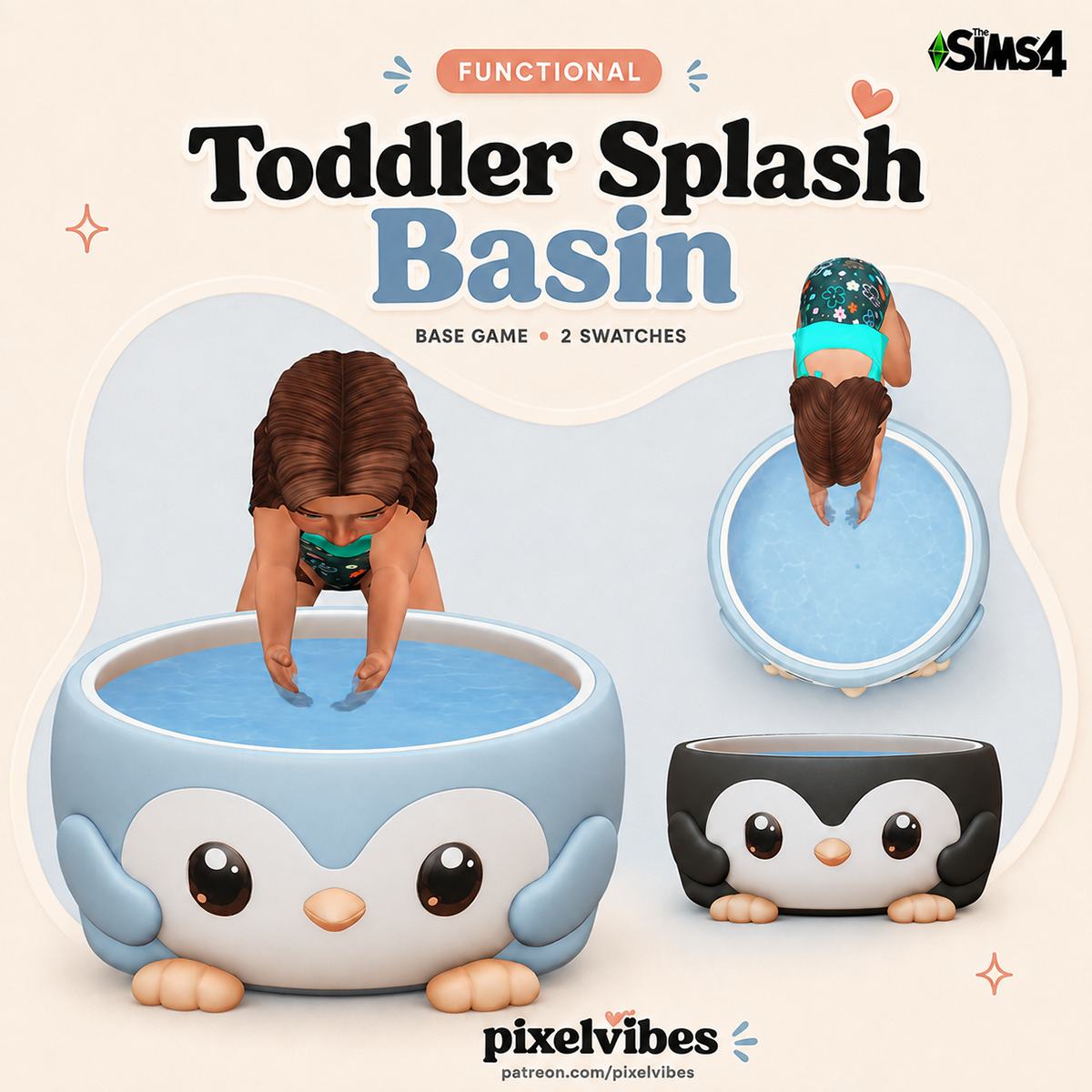 Игрушечный бассейн для тоддлеров Toddler Splash Basin для Sims 4