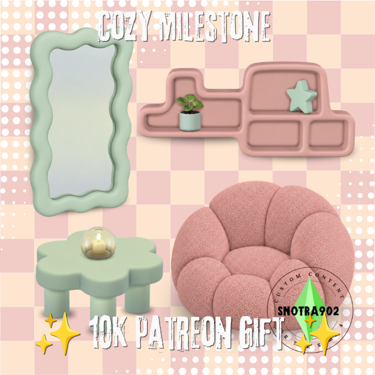 Мини сет Cozy Milestone для Sims 4