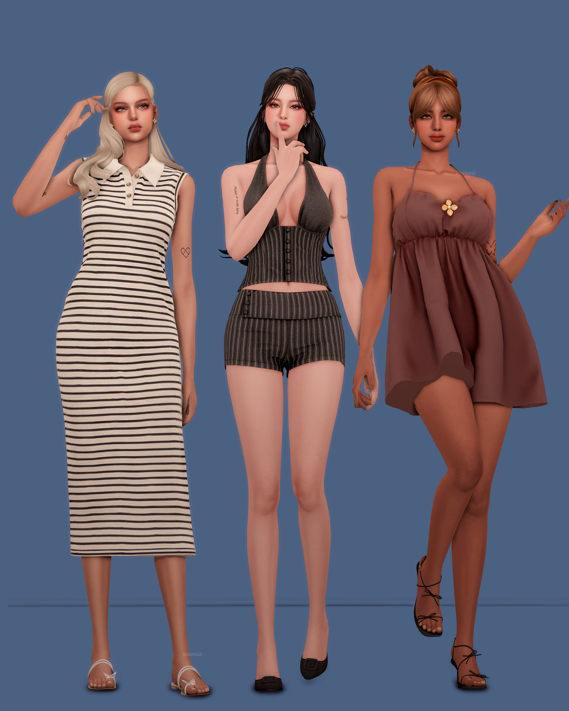 Летний сет Summer Escape для Sims 4