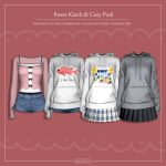 Повседневный мини-сет Sweet Kitsch & Cozy Pack для Sims 4 Повседневный мини-сет Sweet Kitsch & Cozy Pack для Sims 4