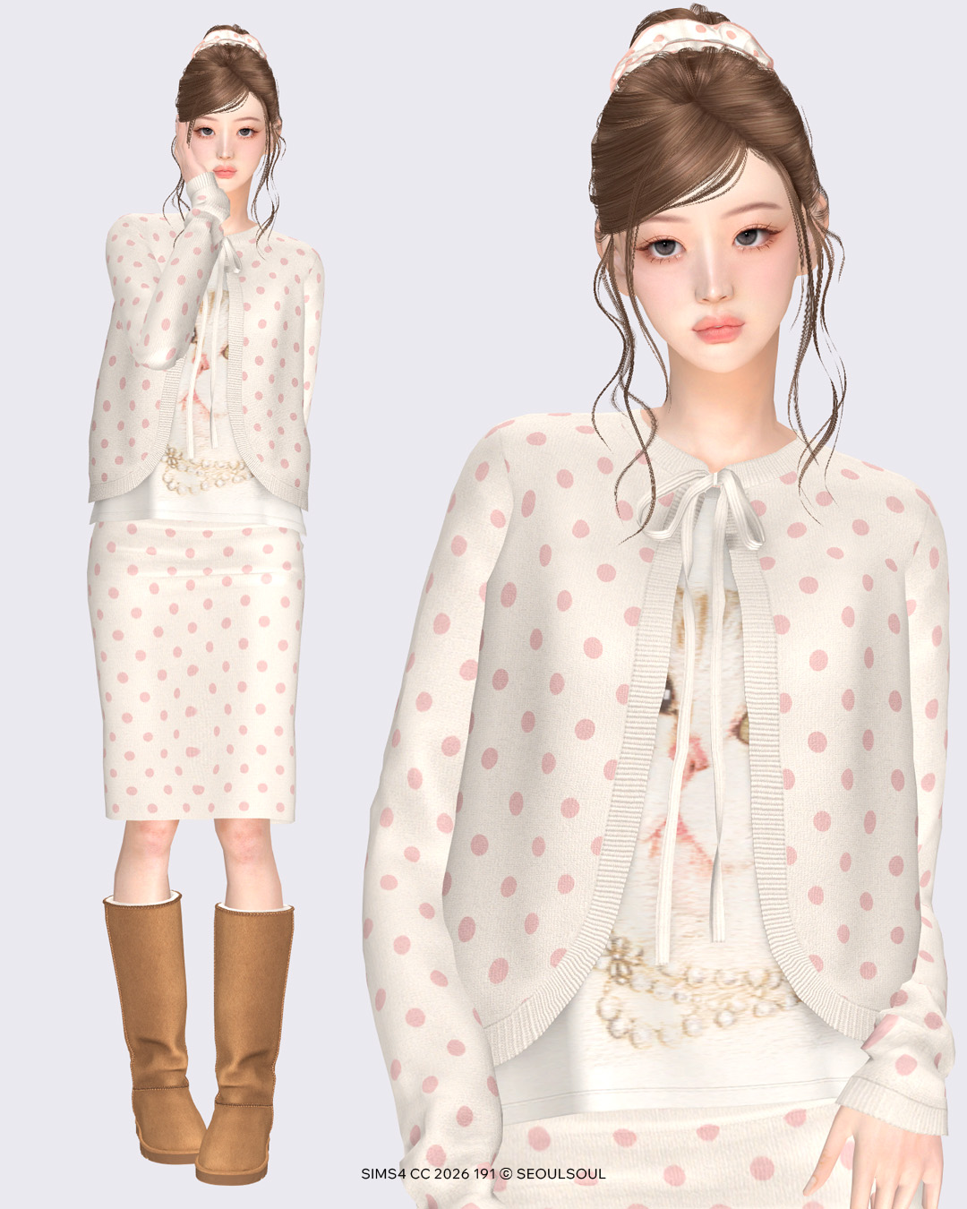 Романтичный мини-сет для симочек 2026 #191 для Sims 4