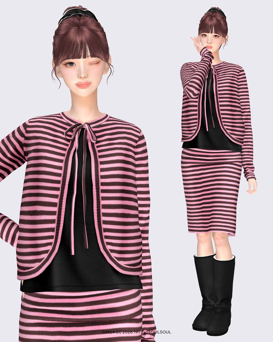 Романтичный мини-сет для симочек 2026 #191 для Sims 4