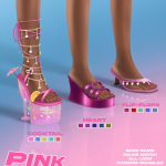 Розовая мини-коллекция pink revolution для Sims 4