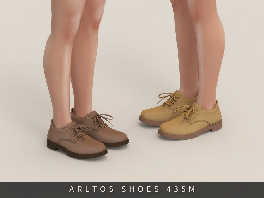 Лоферы для мужчин, женщин и детей Classic Leather Loafer для Sims 4