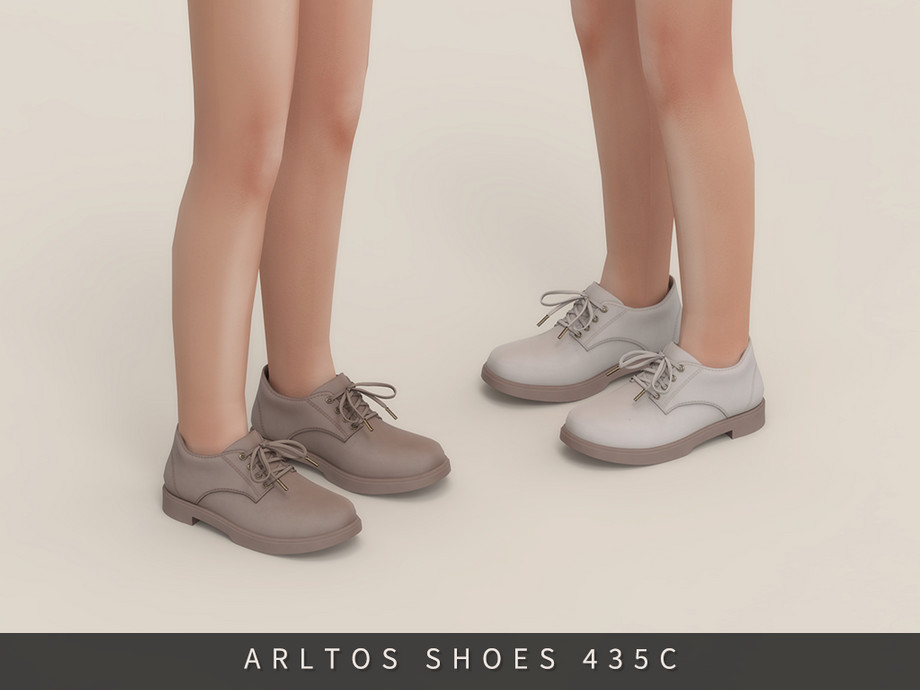 Лоферы для мужчин, женщин и детей Classic Leather Loafer для Sims 4