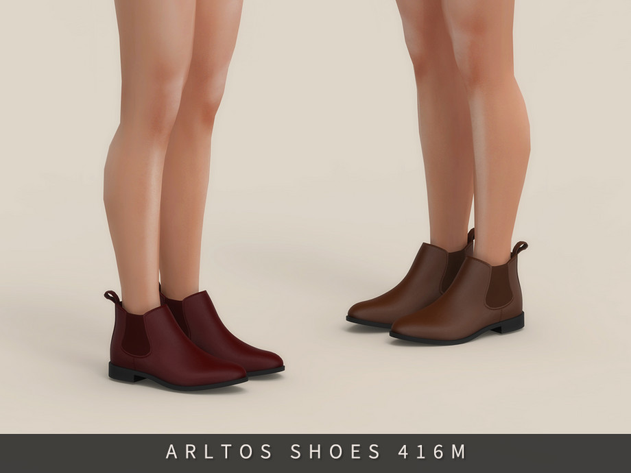 Ботинки для мужчин, женщин и детей Classic Chelsea boots для Sims 4