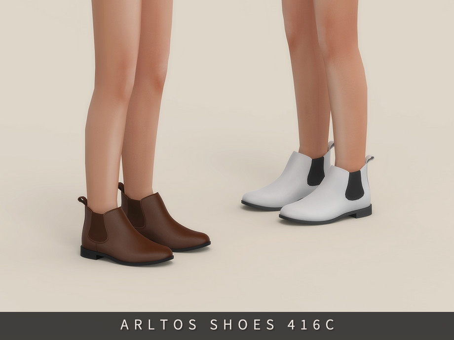 Ботинки для мужчин, женщин и детей Classic Chelsea boots для Sims 4