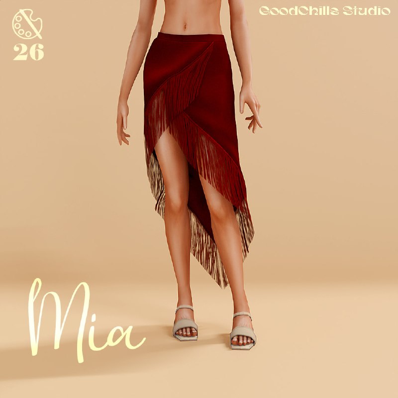 Юбка для симочек Mia для Sims 4