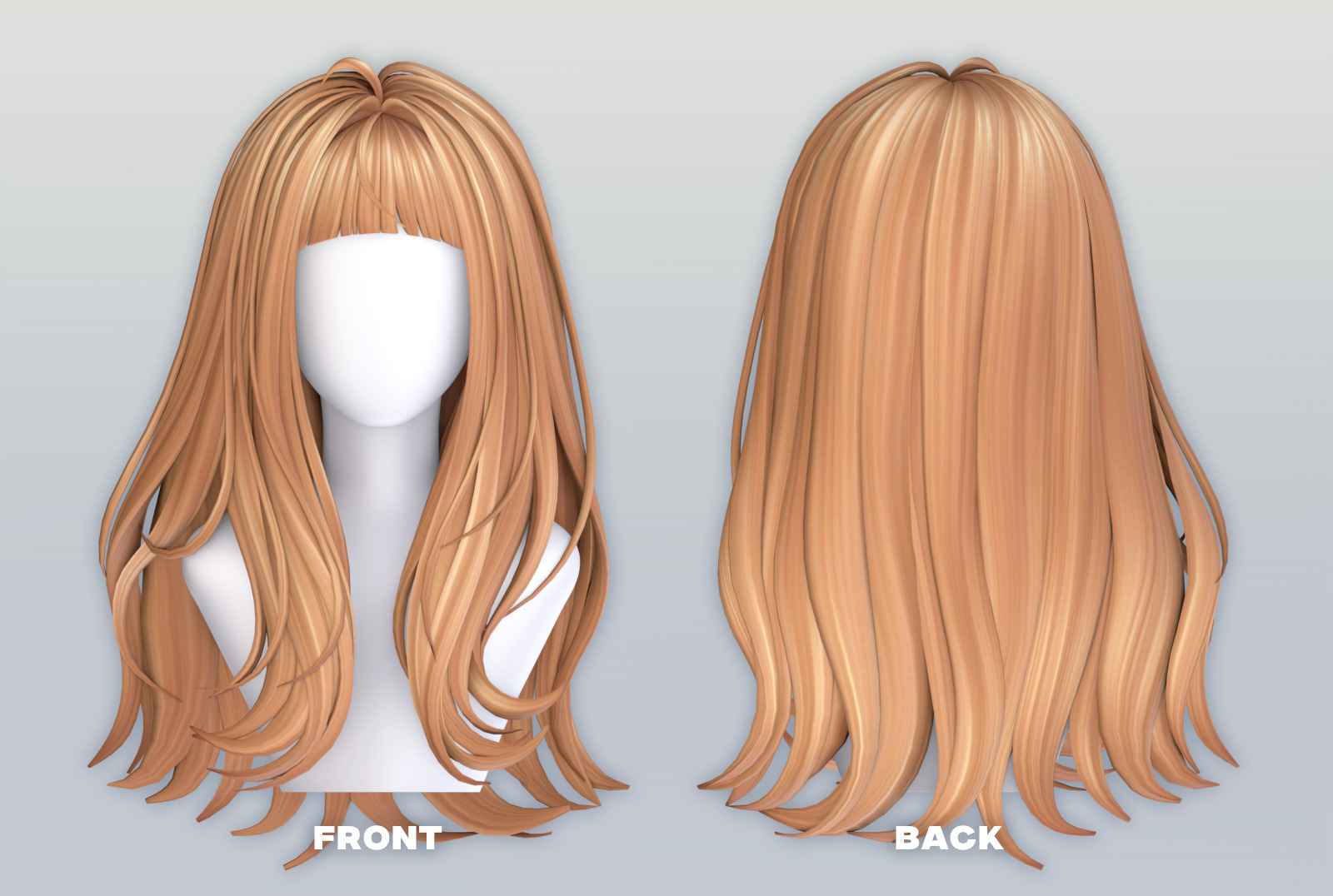 Женская прическа Maxis Match HAIR 01 для Sims 4